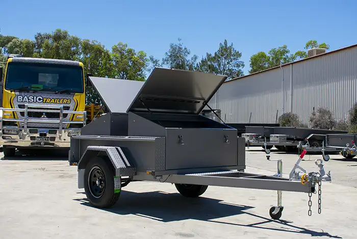 7x5 Open BBQ Trailer